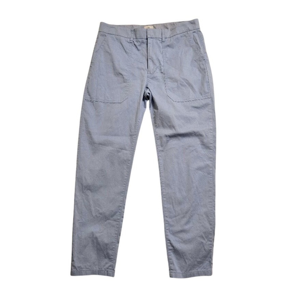 J.Crew Women Light Blue Slim Boyfriend Chino Cotton Casual Pants 28